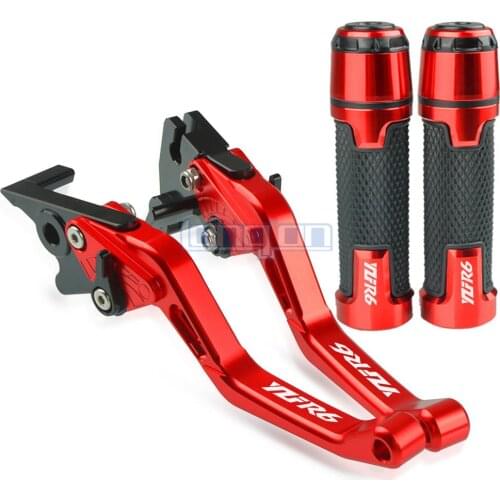 Motorcycle aluminum Accessories Handle Grips Handlebar Short Brake Clutch Lever For YAMAHA YZFR6 2005-2016 2007 2008 2009 2010