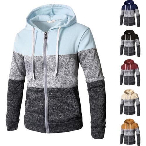 Mans Winter Younger Men Zip Up Casual Elastic Sweater Top Jacket Jacket Jacket Jacket Jacket Jogger