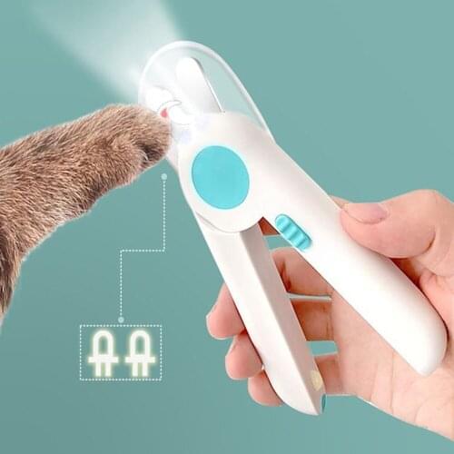 Pet Nail Claw Cutter LED Light Grooming Scissors Cats Nails Clipper Trimmer Small Dog Nail Clippers Pet Claw Nail Supplies