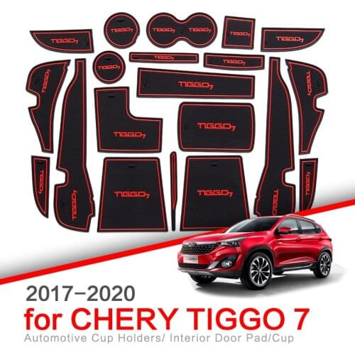 ZUNDUO non-slip gate Slot mat for Chery Tiggo 7 2017 2018 2019 2020 2021 Tiggo 7 Pro accessories non-slip rubber mat