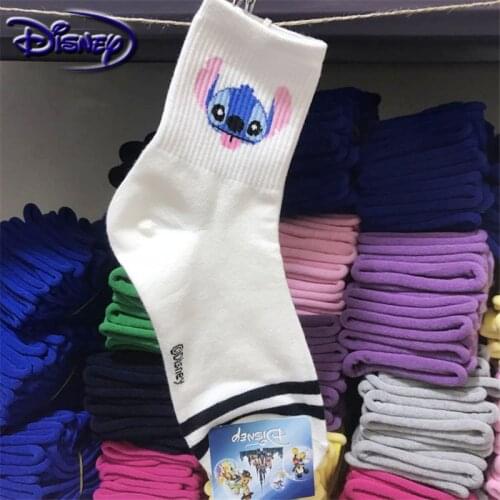 Disney cute Mickey cartoon 100% cotton socks new design boat socks casual soft socks