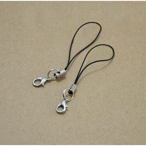 Wholesale 100PCS/Lot Lobster Clasp Rope Keychain Women Bag Phone Wallets Trinket Key Chain For DIY Jewelry Making Accessories