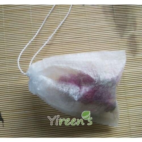 Wholesale 1000pcs New PLA Biodegraded Tea Filters 70 X 90mm Corn Fiber Ultrasonic Teabags Drawstrings Tea Coffee Filter bags
