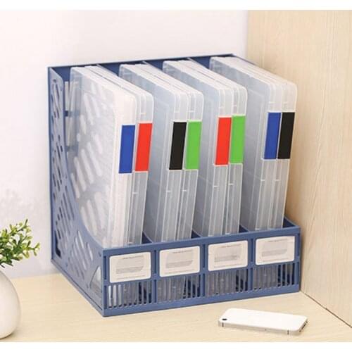 Portable Folder Plastic A4 File Storage Box Transparent Sorting File Box Office School Desktop File Storage Box