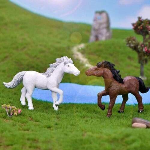 Plastic Small Horse Decoration Fish Aquarium Decor Artificial Horse for fish Tank Ornaments Fish Tank Background