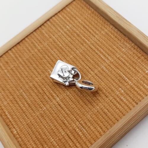 2021 Fall Jewelry Pendant I Like Shopping Bag Dangle Charm with Bow Detail on The Front. High Quality Jewelry
