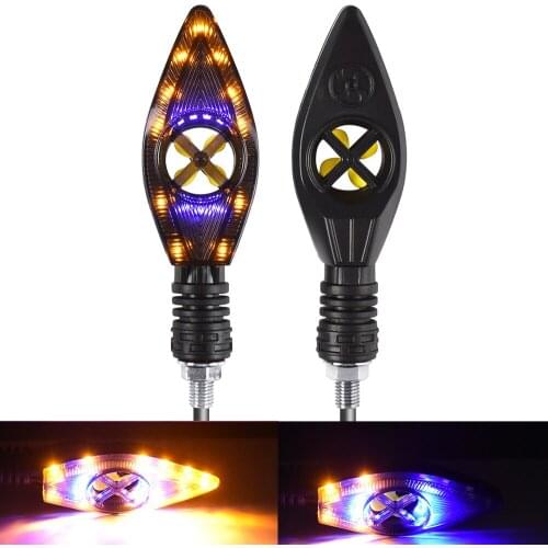 Motorcycle Turn Signals Light 12V LED Flasher Indicator Blinker Rear Lights For Kawasaki ZX9R ZXR400 ZZR600 Z1000 ZX10R ZX12R