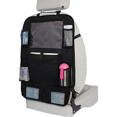Car Rear Seat Storage Bag Back Pocket Multifunctional Storage Bag Toy Hanging Bag Rear Seat Anti-Kick Bag