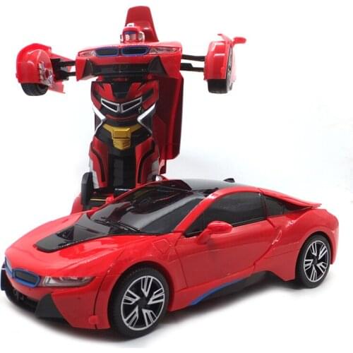 One Key Transform Car 2.4Ghz 1:14 RC Car Remote Control Toys Hand Induction Robocar For Boys Without Original Box 5013M