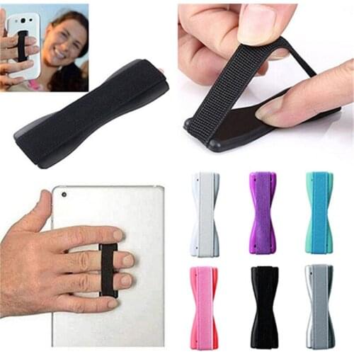 Finger Sling Grip Elastic Band Strap Universal Phone Holder Stand for Mobile Phones Tablets For iPhone X Samsung huawei