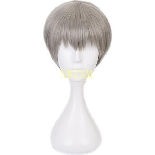 Uzaki-chan Wants to Hang Out! Hana Uzaki Wig Cosplay Uzaki-chan Wants to Play! Halloween Short Gray Black Gradient Synthetic Hai