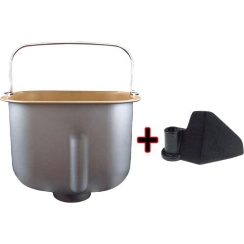 Bread Maker Machine Parts 1Pcs Bread Barrel 1Pcs Breadmaker Paddle Spare Replacement Parts For Donlim DL-TM018 Kitchen Appliance