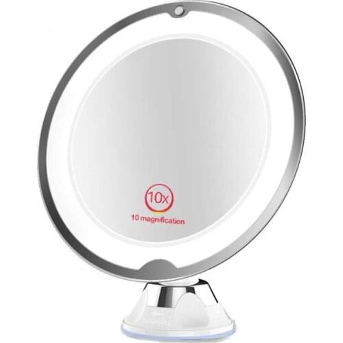 14led Makeup Vanity Mirror With 7/10x Lights Led Magnifying Mirror Cosmetic Mirrors Light Magnification Make Up Tool Accessories