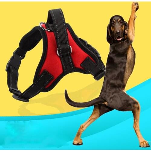 New High Quality Pet Large Dog Harness Vest Retriever Big Dog Training Harness arnes del perro Free Shipping Control Handle