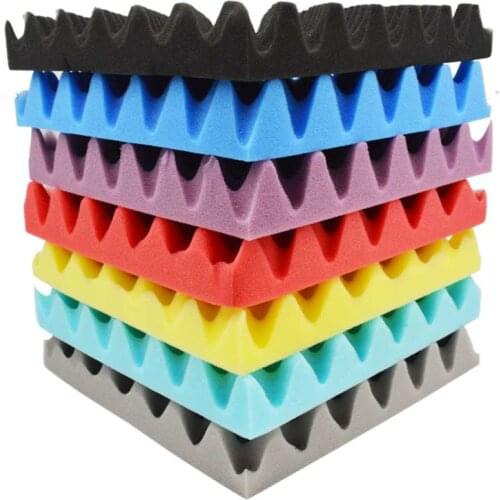 12Pack)Egg Crate Studio Silencing Foam Acoustic Panel Sound Treatment Soundproofing Foam Tile Sound Isolation Sponge 10x10x2"in