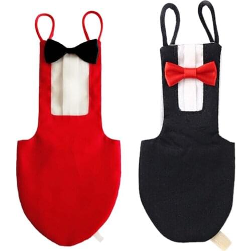 2 Pcs Pet Bird Uniform Tuxedo Flight Suit Waterproof Nappy Diaper Clothes Props drowship