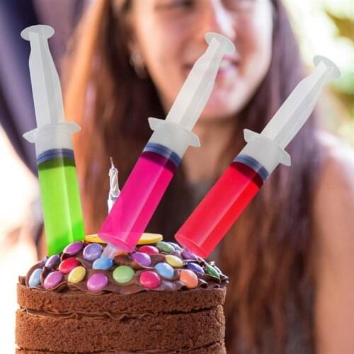 25PCS 60ml Jello Shot Syringes With Caps Reusable Food Safe Jelly Syringe Injector For Halloween Party DIY Decorations