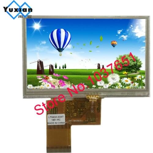 4.3 inch TFT 40pin 480RGB*272 color lcd display with touch panel LT043A-03AT