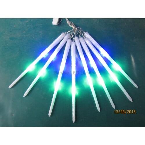 5sets/lot LED Meteor Light Multi Color 400cm Length Ac85-265v High Voltage 8pcs/ Set