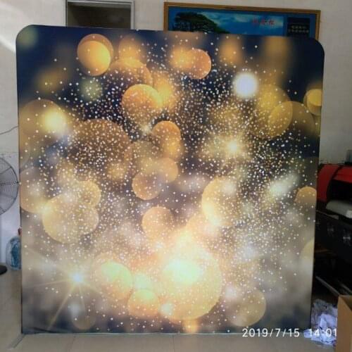 No.684 and No.371 bokeh and flower double sided print pillow cover fabric background for photobackdrop