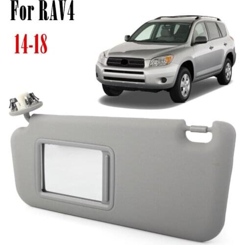 Car Sunshade Shield Auto Sun Visor Left Driver Side For Toyota RAV4 2014-2018 2015 2016 2017 Grey