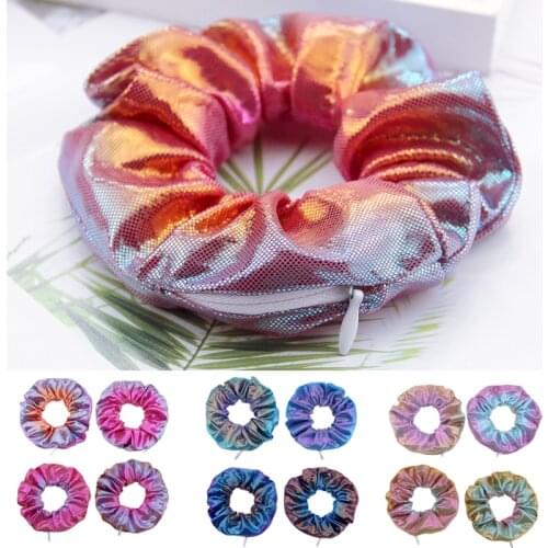 Glitter Lady Hair Scrunchies Ring Elastic Hair Bands Ponytail Holder Sports Velvet Scrunchie Hairband Hair Rope Accessories