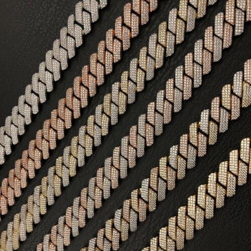 19mm Diamond Prong Cuban Chain