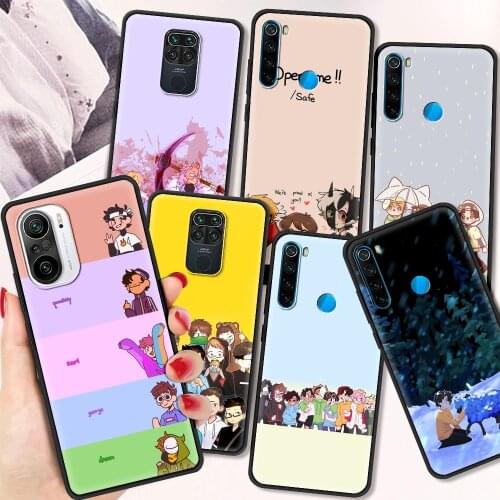 Dream Smp Shockproof Soft Cover for Redmi Note 7 8 8T 9 9S 10 Pro Luxury Case 7 7A 8 8A 9A 9C TPU Phone Case Shell