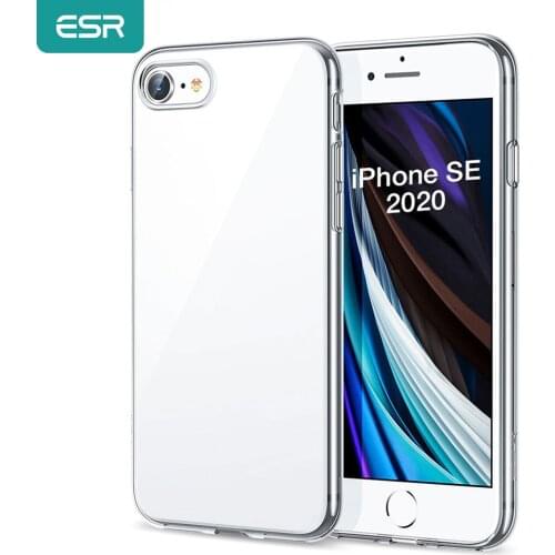 ESR Case for 2020 iPhone SE 2nd Gen 9/8/7/6 Plus X/XS/XR 11 Pro Max Simple Original Camera Cover Soft TPU Transparent Clear Case