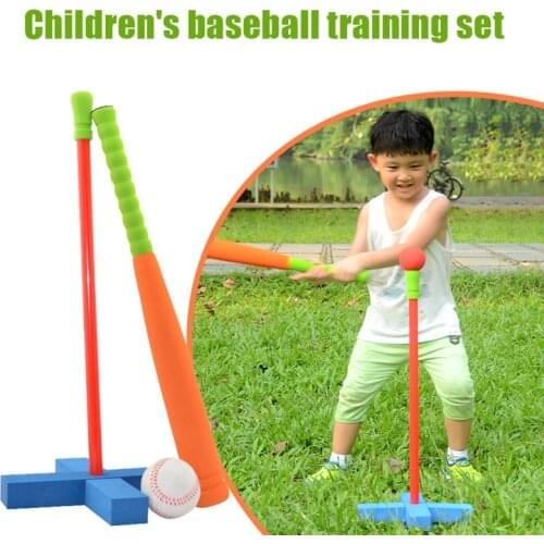 Children Training Baseball Soft Rubber Baseball Set Safe for Parent-child Interaction Student Outdoor Beisebol Bate De Beisbol