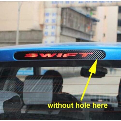 For Suzuki Swift Additional Brake Light Sticker Styling Carbon Fiber Brake light Sticker Car Decorative Cover car accessories