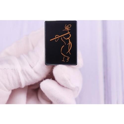 Elegant Lord Krishna Outline Pin
