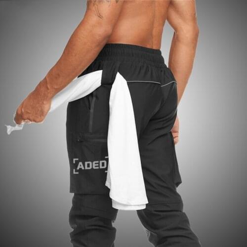 Summer Men Sweatpants Jogging Gym Pants Quick Drying Slim Fit Bodybuilding Trousers Running Cargo Sport Pants Male Pencil Pants