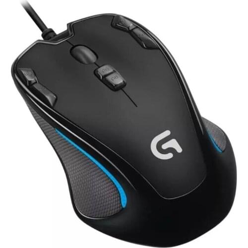Logitech (G) G300s-ratón de juegos por cable, ordenador USB, fotoeléctrico, programación macro de 9 teclas, Económico