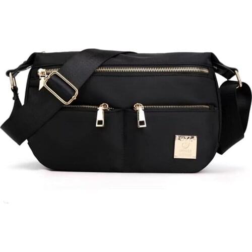 Fashionable shoulder bag for women cross-body bag waterproof nylon casual bag