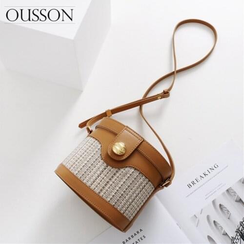 2021 New Barrel-Shaped Bag Exquisite Women Large Capacity Shoulder Bag High Quality Leather Fashion Crossbody Bag For Women