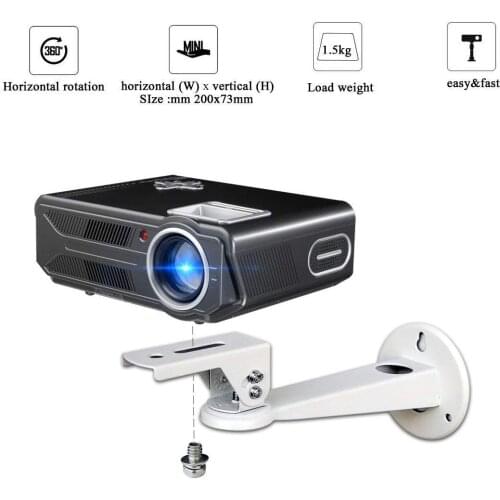 360-angle mini projector ceiling wall-mounted universal metal projection rotatable bracket ForYG400 RD805YG500 wall-mounted