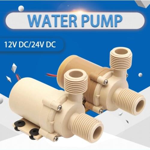 1Pcs Solar Water Pump DC 12V/24V 5M Hot Water Brushless Motor Circulation Pump High Pressure/Food Grade Pump