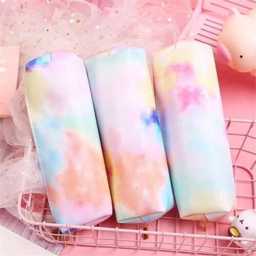 Cute Cosmetic Bag Dreamy Colorful Series Pencil Case Stationery Bag Storage Bag Gifts For Little Girls Stationery Storage 2021