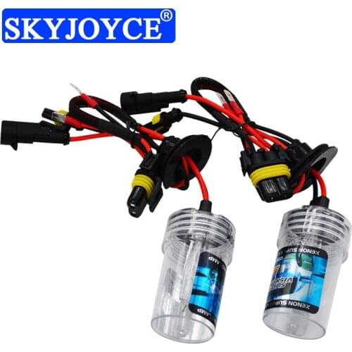 SKYJOYCE AC 35W HID Xenon Light Lamp H1 H3 H7 H8 H11 9005 9006 Auto Car Headlamp Bulb 3000K-12000K Deep Blue Pink Purple Green