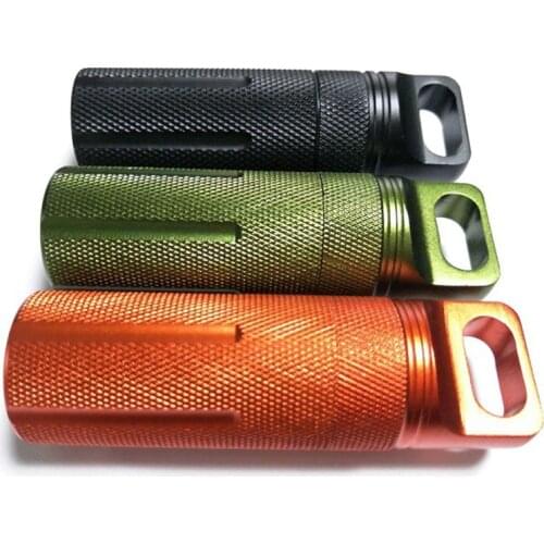 EDC Gear Outdoor First Aid Survival Pill Bottle Tools Waterproof Box Case Tank Bottles Emergency Camping For Cigarettes Matches