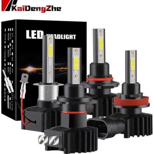 Canbus h7 led headlight H1 H4 H8 H9 H11 HB4 9006 HB3 9005 car bulb 12-24V High Low Beam 6000K Waterproof COB Headlamp Fog Light