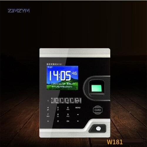 TCP IP Biometric Fingerprint Time Attendance Clock Recorder Employee Digital Electronic English Reader Machine USB ID Card W181