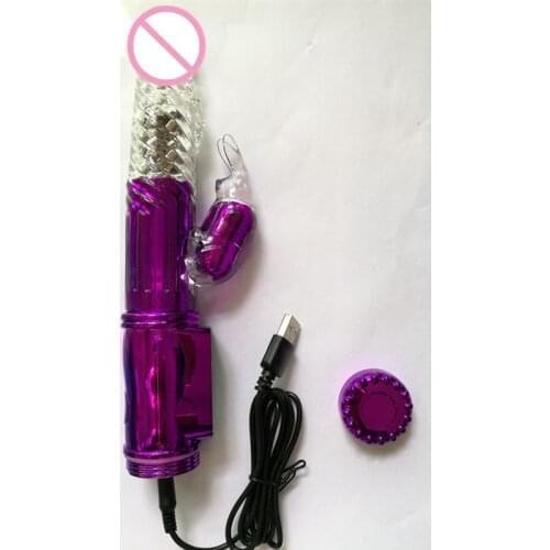 USB recharge rabbit vibrator, Real Penis head G spot vibrator Clitoris stimulator, Dildo vibrator sex toys for woman vibradores