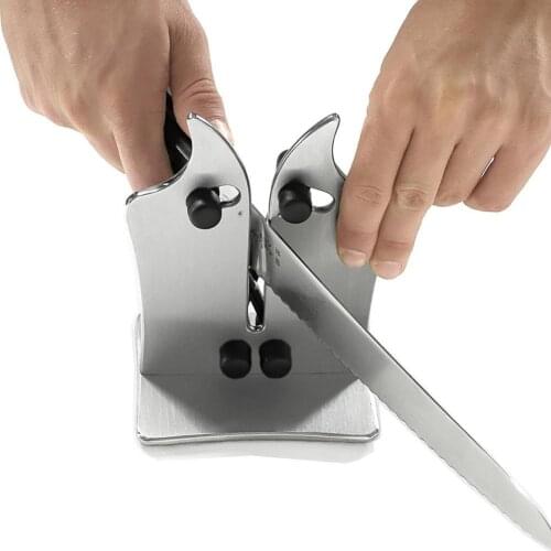 Iron Steel Kitchen Sharpener Professional Kitchen Knife Sharpener Sharpening Tools Fix-angle Whetstone