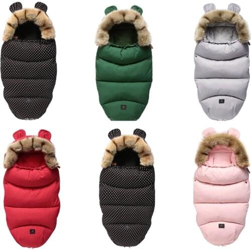 Winter Baby Stroller Sleeping Bag Yoya Plus Yoyo Vovo Winter Warm Sleepsacks Robe Infant Wheelchair Envelopes Newborns Footmuff