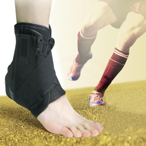 1PC Lace up elastic bandage ankle support Sports fitness orthopedic ankle brace strap Foot joint pain recovery ankle protector