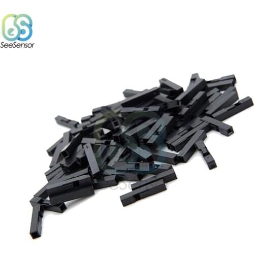 100PCS 1P 2P Plastic Dupont Jumper Wire Cable Housing Female Pin Connector 2.54mm Pitch