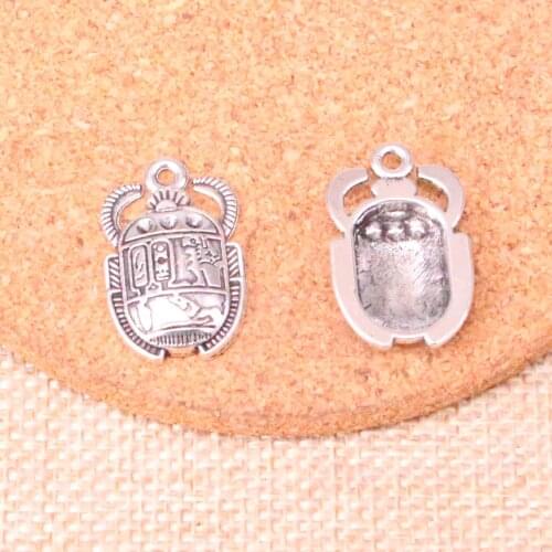 12pcs Insect Hexapod Bug Charms Metal Pendants for Bracelet and Necklace Jewelry DIY Handmade 25*16mm