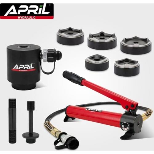 15 ton 63-114mm opening SYK-15 bridge beam distribution cabinet stainless steel manual hydraulic hole opener steel plate puncher